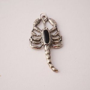 Black Stone Scorpion Pendant